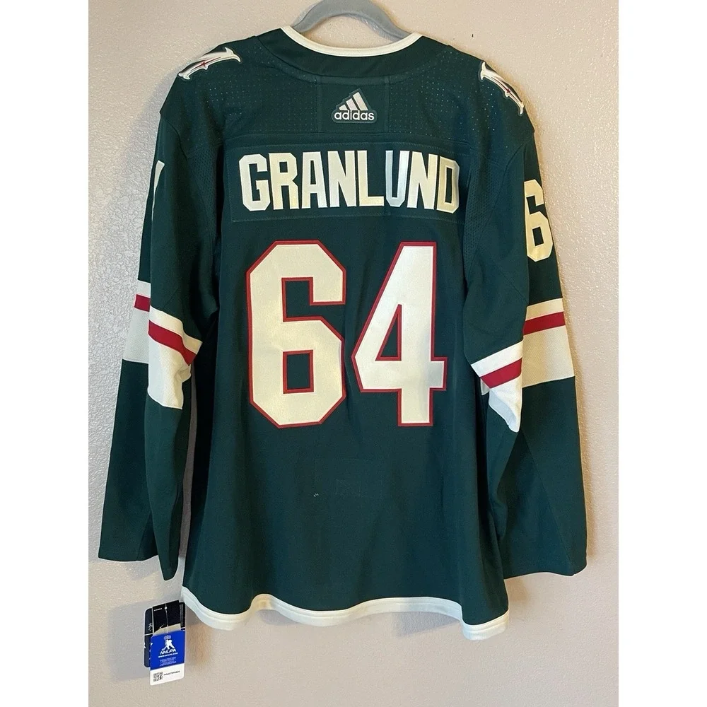 Men's 56 NWT Minnesota Wild Mikael Granlund #64 Adidas Authentic Home Jersey